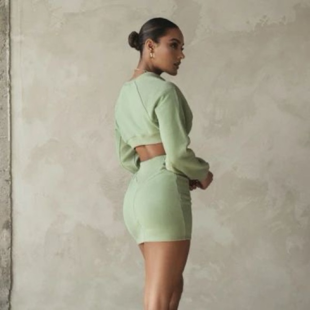 JLUXLABEL French crew neck sweater dress